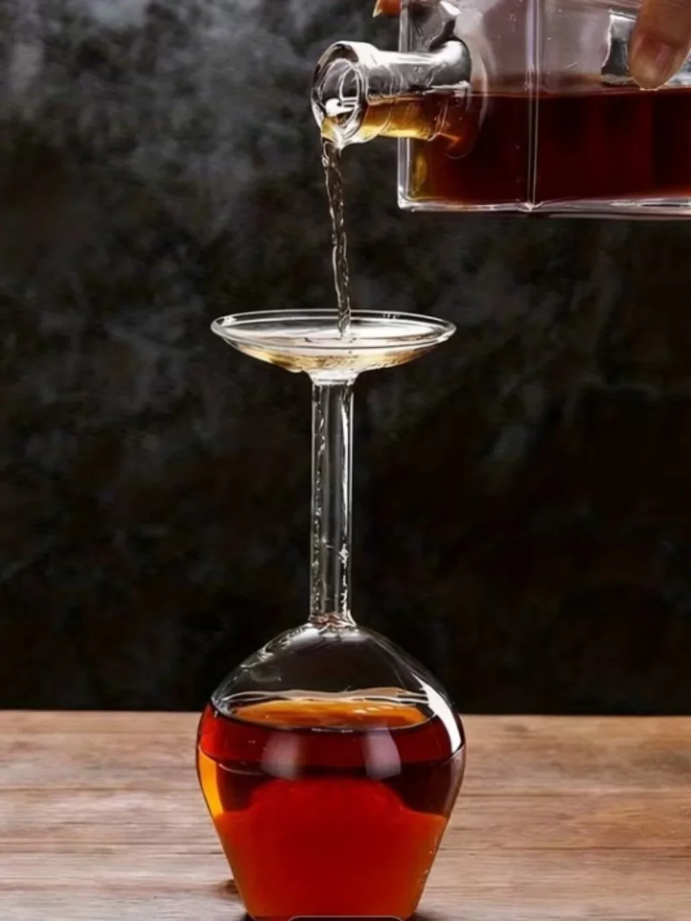 Set Of 2 Inverted Wine Glasses - Brand New - Fun & Unique Gift For Wine Drinkers